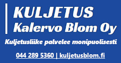 Kuljetus Kalervo Blom Oy logo